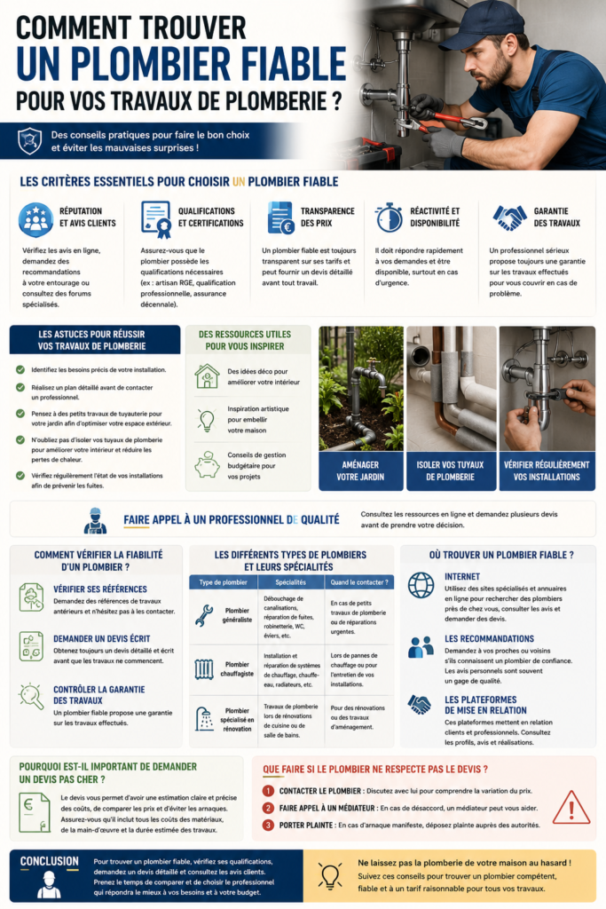 Plombier professionnel intervenant sur une installation sanitaire avec outils de plomberie, vérification des canalisations et réparation sous un évier dans une habitation moderne.