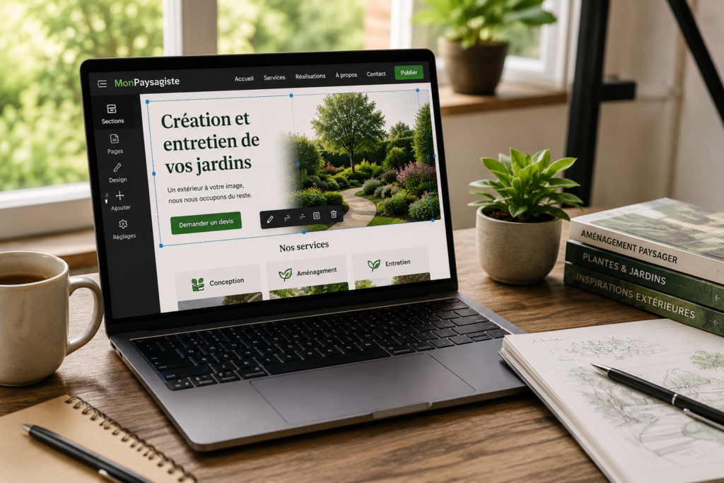 Création d’un site de paysagiste avec un éditeur web en ligne