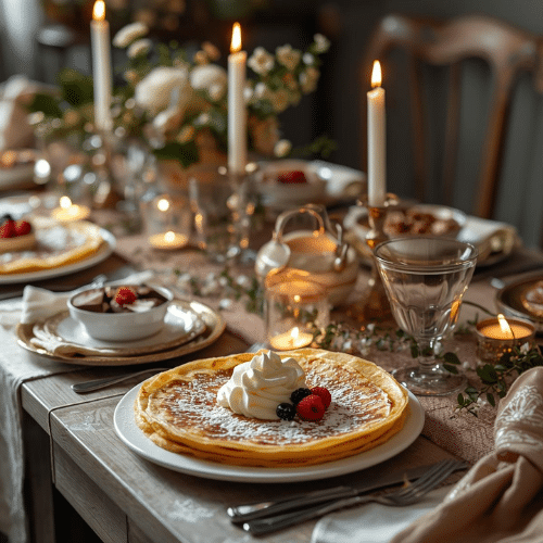 Aménagement de la table Chandeleur